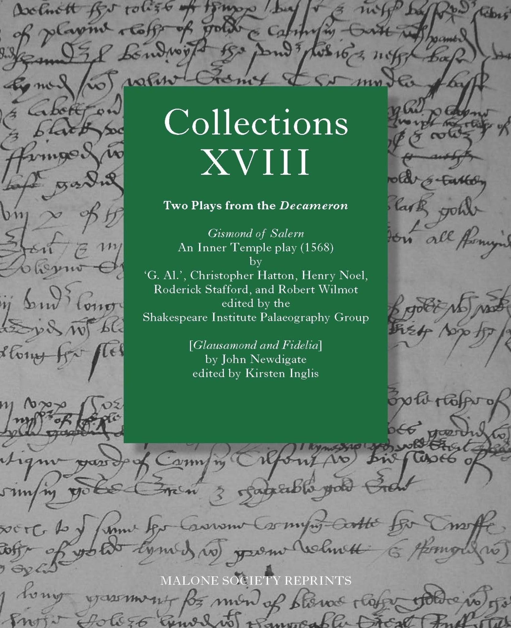 Cover image for Collections XVIII ISBN 9781526152381